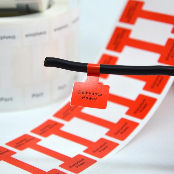 Custom Industrial Cable Labels Waterproof High-Temperature Resistant