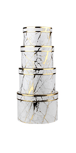 marble round boxes