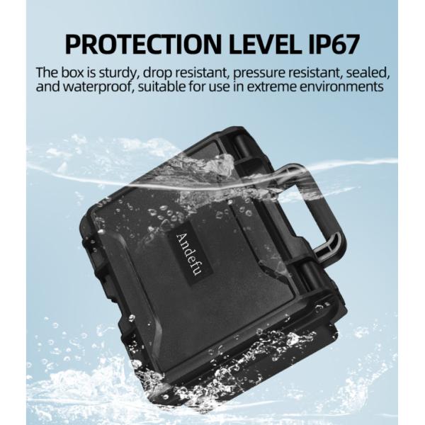 High Impact Resistant IP67 Waterproof Tool Storage Case with Customizable Hard Plastic Tool Box