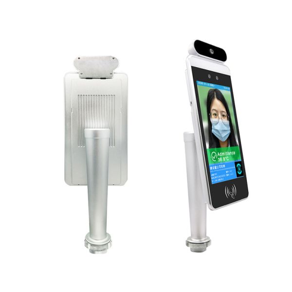 Floor Standing Face Recognition Temperature Measuring Kiosk With 8" LCD Display