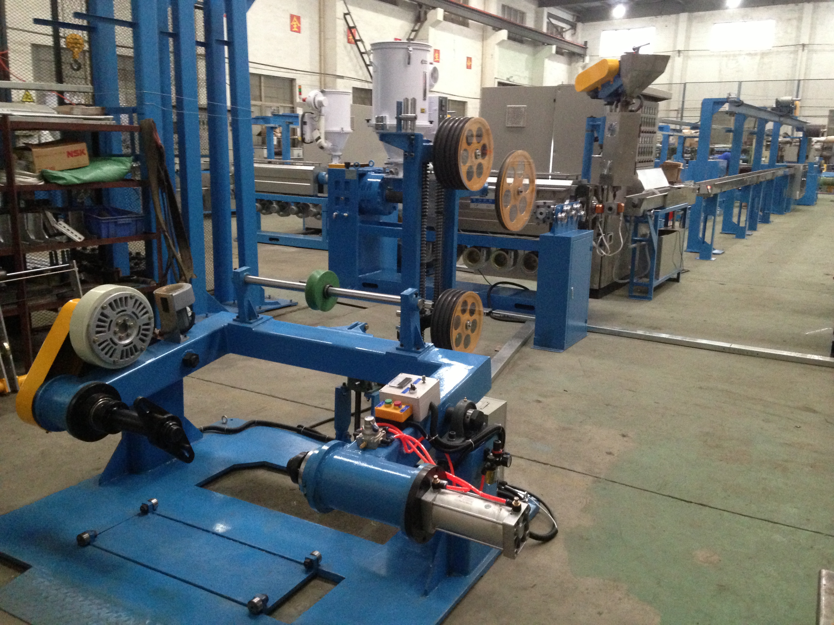 DC 3 phase Annealing Type PVC Extrusion Machine Extrude BV Building Wire