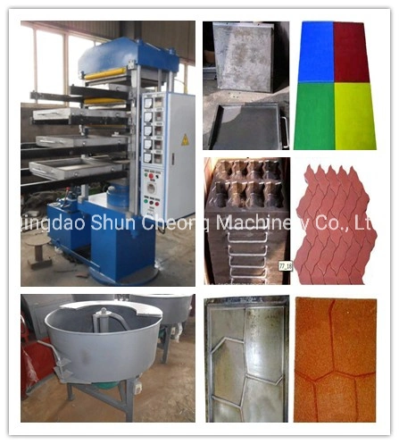 Rubber Floor Making Machinery / Rubber Mats Hydraulic Vulcanizing Press Machine
