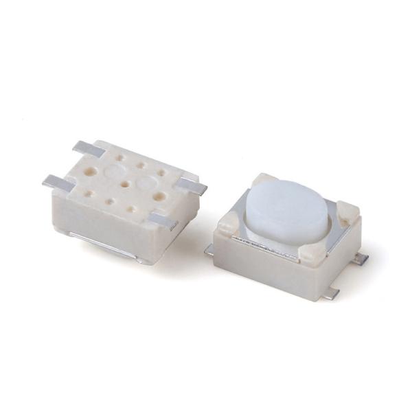 Tact Switch 3x4x2.5 Flat Foot 4 Pins white button switch For E-Cigarettes