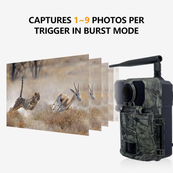 CMOS Sensor 4G Trail Camera Dust Proof 30MP Waterproof Cellular Trail Camera