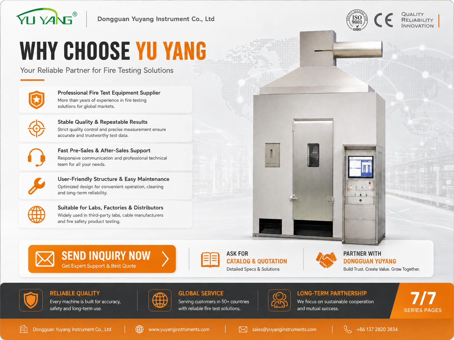 YYF035 Wire Cable and Optical Cable Vertical Burning and Smoke Release Test Apparatus