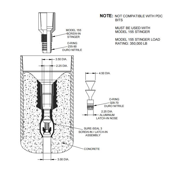 Single Valve Stab In Float Collar Cementing Float Equipment 325 SERIES