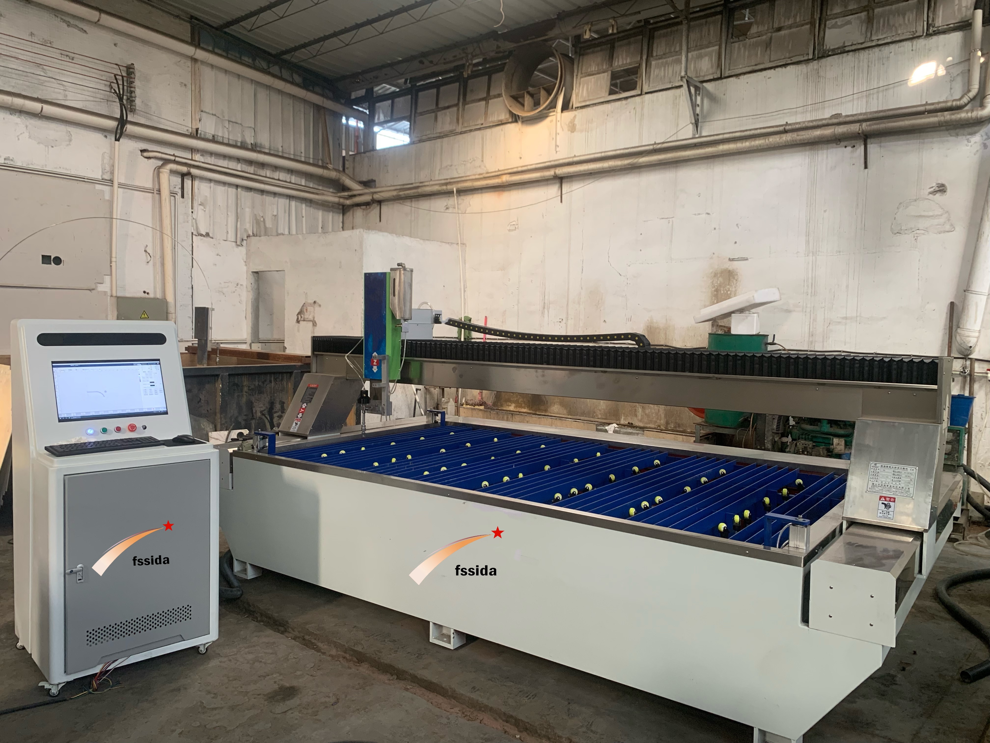 Fully Automatic Three-Axis Waterjet Cutting Machine for Metals, Stones, and Glass