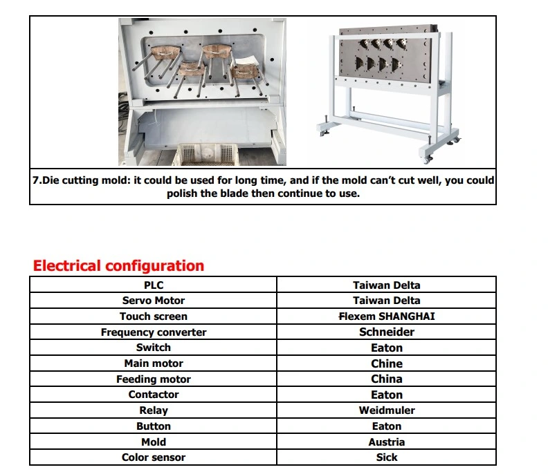 Automatic Flat Bed Die Cutting Machine 1100 Paper Cup Punching