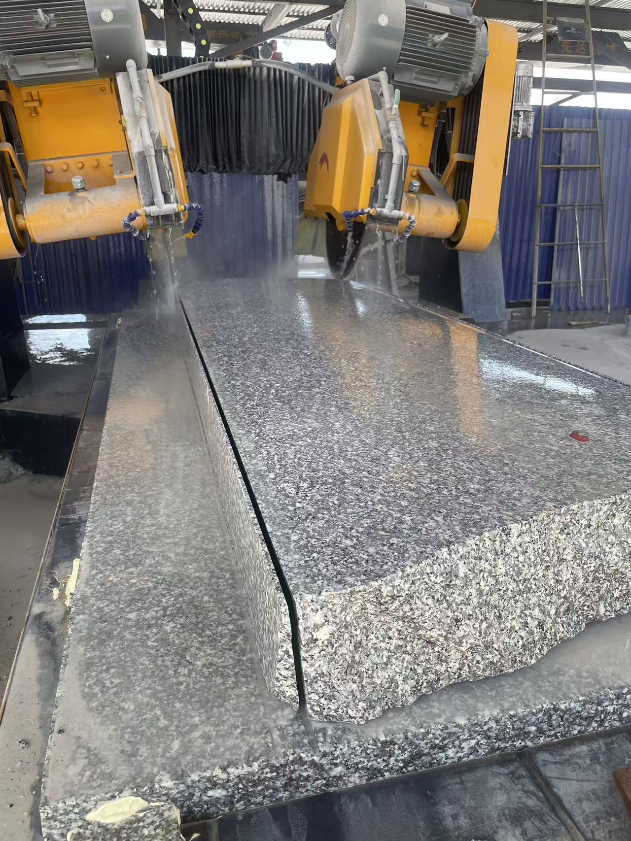 High Efficiency Four-slice Edge Cutting Machine For Marble Granite Column Slab