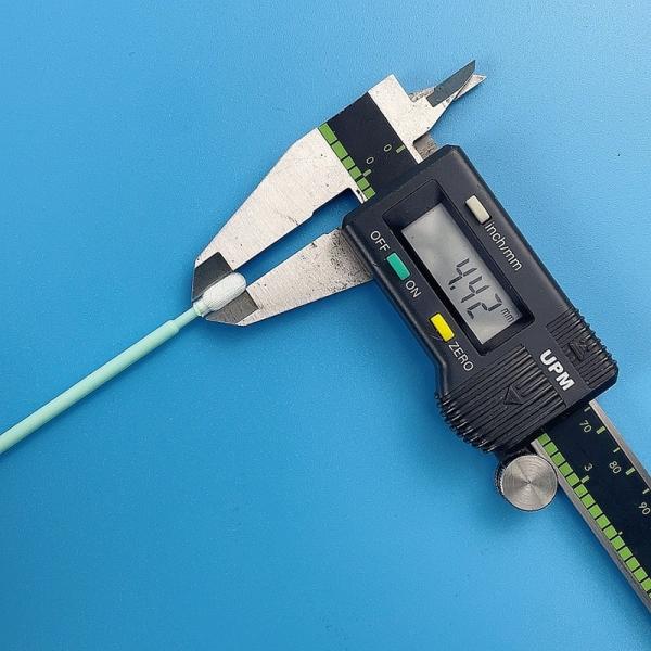 6.4'' Small Polyester Swabs Samples Accepted Double Knitted Dacron Cleaning Stick