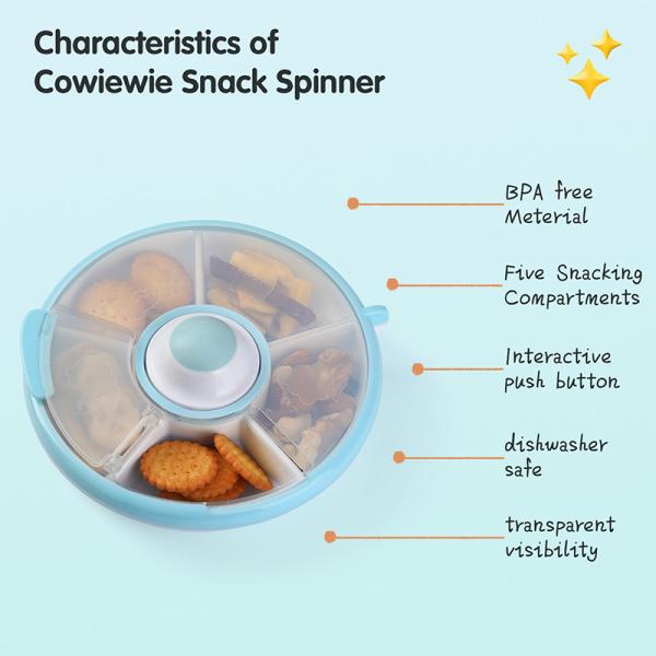 Round Divided Plastic Containers Multi Compartment Snack Containers