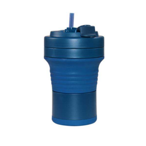550ml Collapsible Silicone Drinking Glass Travel Mug Coffee Cup BPA Free