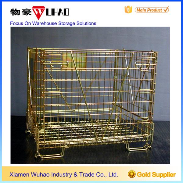 High Visibility Industrial Wire Container Electrozinc Plated Finish