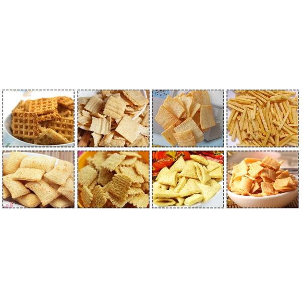 3D Compound Fried Puff Extruder Machine With Single Screw Extruder Food Processing