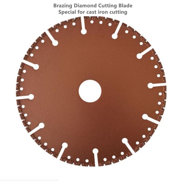 400mm Vacuum Brazed Diamond Blades For Cast Iron Cutting