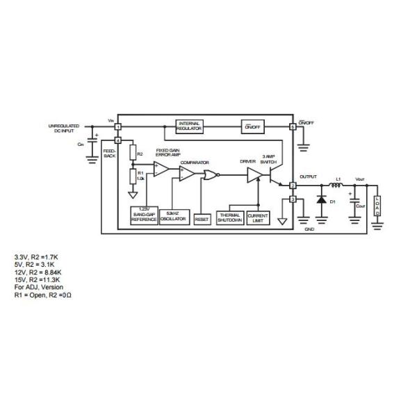 regulators are monolithic integrated circuits that provide all the active functions for a step-down switching LM2576T-AD