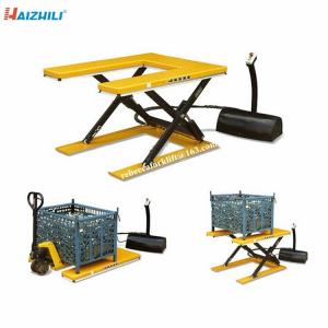 Quality Stationary Hydraulic Scissor Lift Platform , 1500kg Heavy Duty Scissor Lift Table for sale