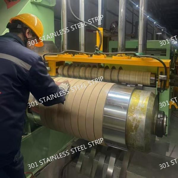301 Stainless Steel Strip Full Hard Temper Custom Width / Thickness For Spring Clip Manufacturing