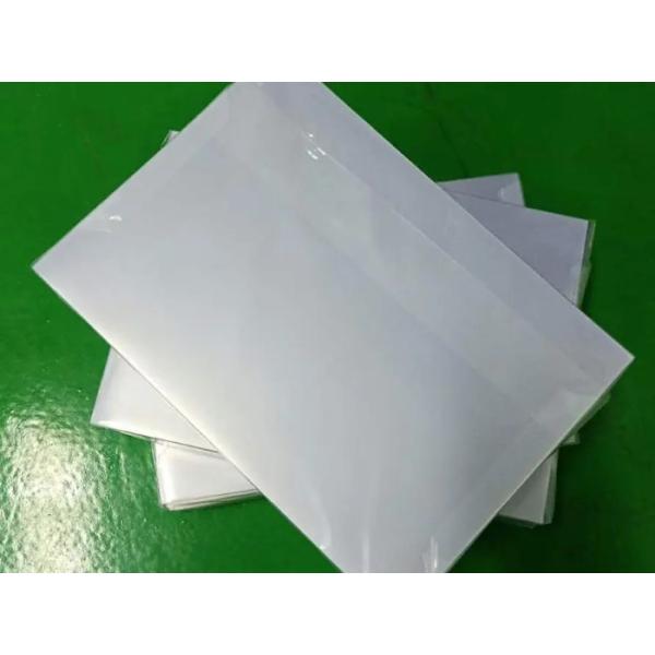 Customized Size Clear PVC Coated Overlay For Plastic Cards Lamination