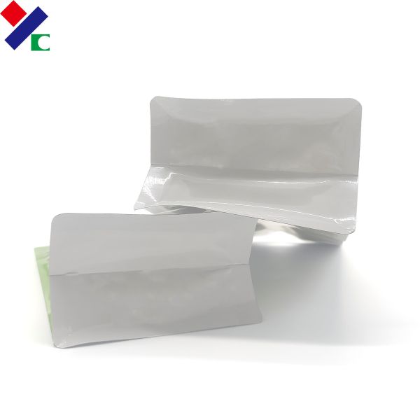 Protein Flat Bottom Stand Up Zipper Pouch Nut Packaging With Window
