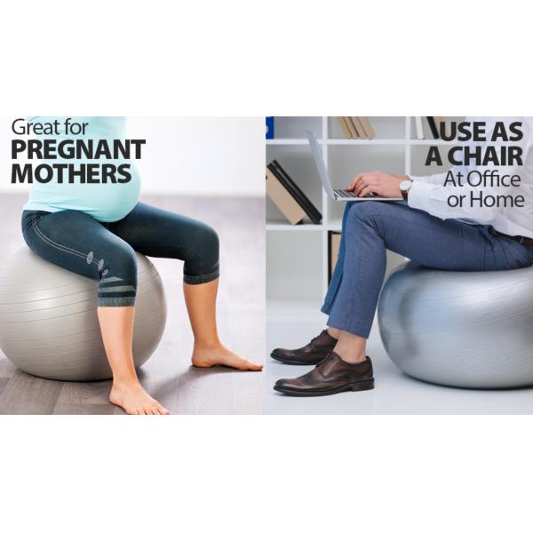 exercise ball, exercise ball as chair, exercise ball for pregnancy