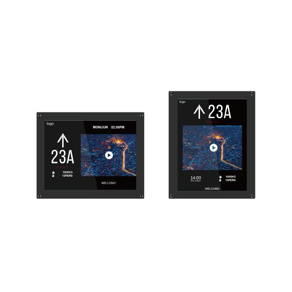 COP DC24V LCD Elevator Display Support Voice Announcement For Lift Cop