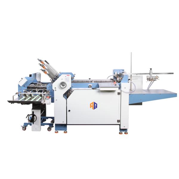 360mm Width Industrial Paper Folding Machine With 6 Buckle Plates