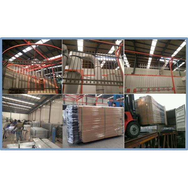 Villa galvanised steel fence