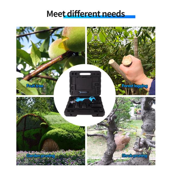 32mm LED Garden Tools Electric Pruning Shears With Progressive Function For Garden Work