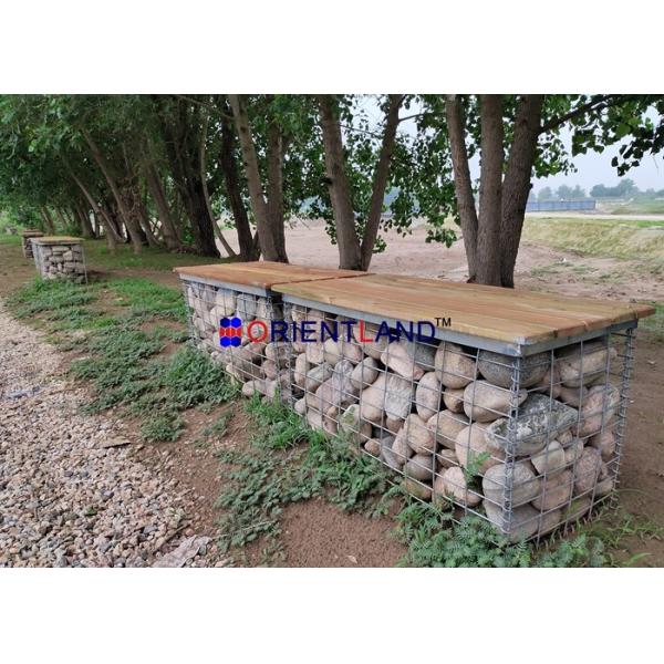 PVC coated Welded Mesh Gabion Baskets Feature Wall 50cm Hight