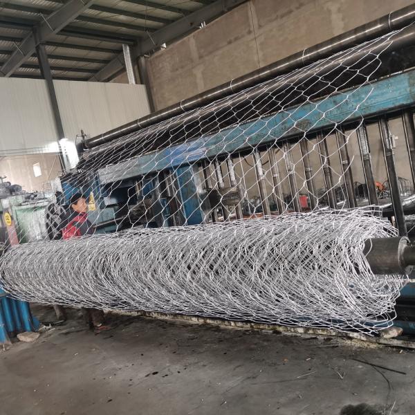Galvanized 2x1x1m Gabion Wire Mesh Box 80x100mm Hexagonal
