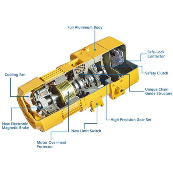 Low Noise Low Headroom Chain Hoist