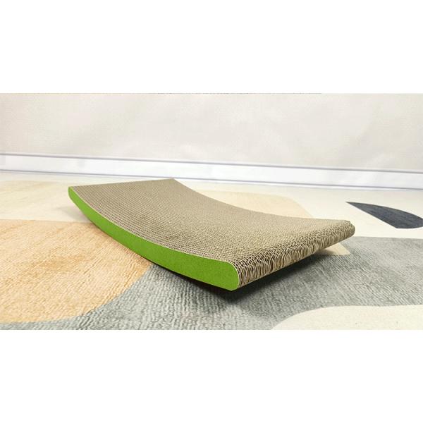 Curved Cat Scratching Board Green High-Density Cat Scratching Board