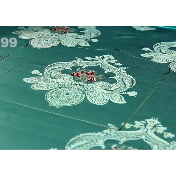Retail Lihua Automatic Curtain Top Cutting Equipment Laser Pattern Cutting Machine