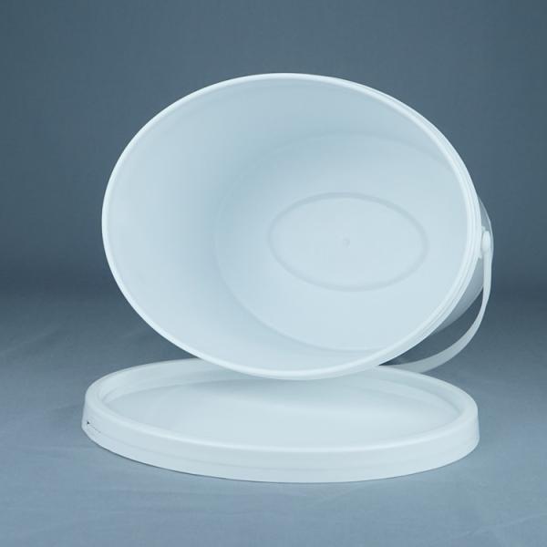 20L Oval Plastic Bucket with Lid and Handle