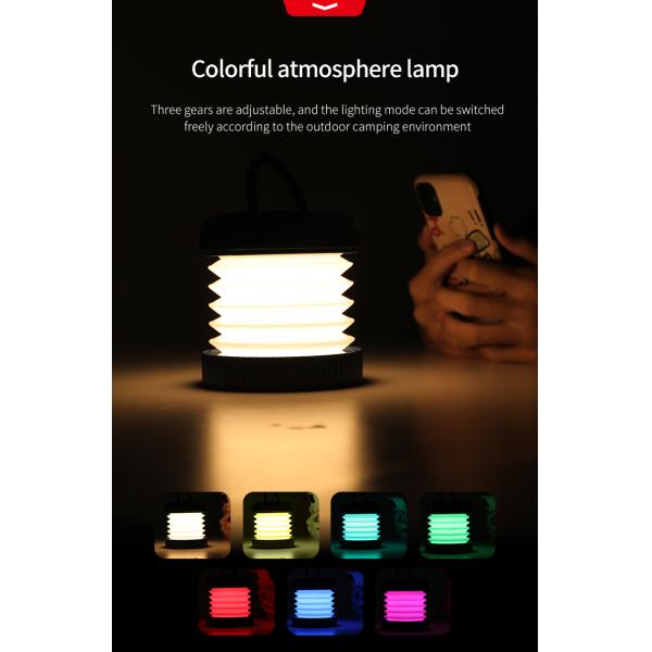 2022 New Portable Outdoor Multi-function Camping Tent Lights Rechargeable Waterproof Portable Emergency Lights