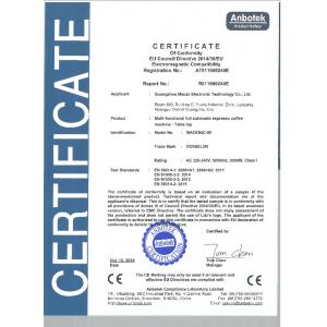 Guangzhou Evoacas Intelligent Equipment Co., Ltd. Certifications