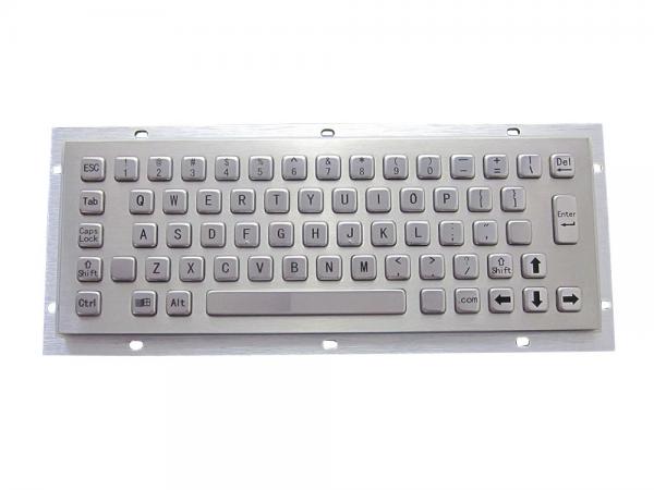 Buy Vandalism proof weather proof kiosk metal keyboard with 64-key and panel mounting at wholesale prices