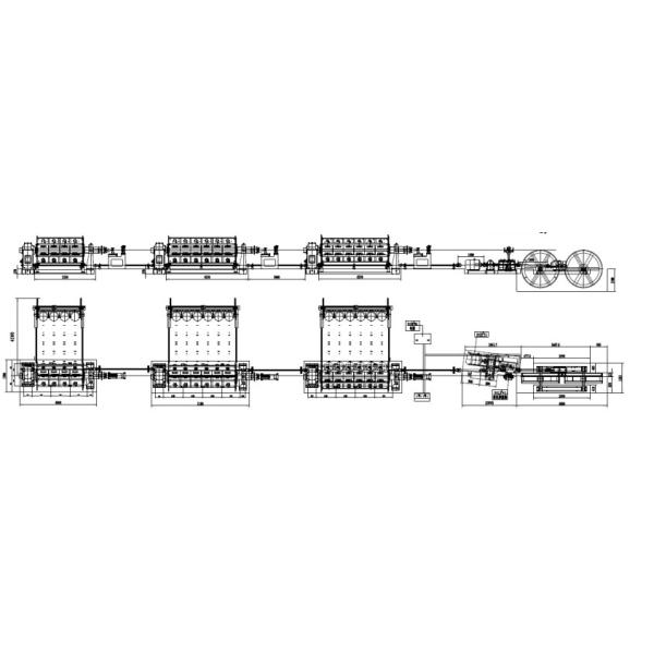 Horizontal Load Copper Wire Twisting Machine / Electric Wire Manufacturing Machine 500 1+6+12+18