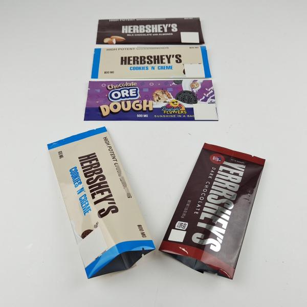Custom Logo Back Sealed Bag Candy Gummies Seed Packaging Pouches