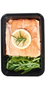28 Oz 1 Compartment Black Rectangular Reusable To Go Lunch Prepping Boxes BPA-Free Microwavable Freezer Dishwasher