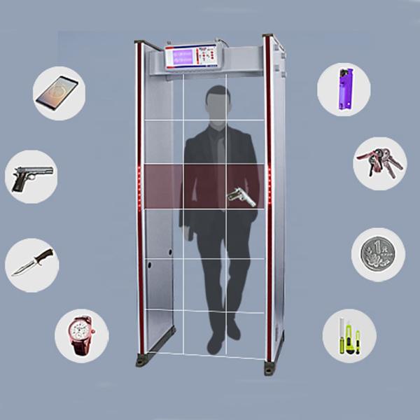 6 / 18 Zone Switchable Walk Through High Sensitive Metal Detector MCD600