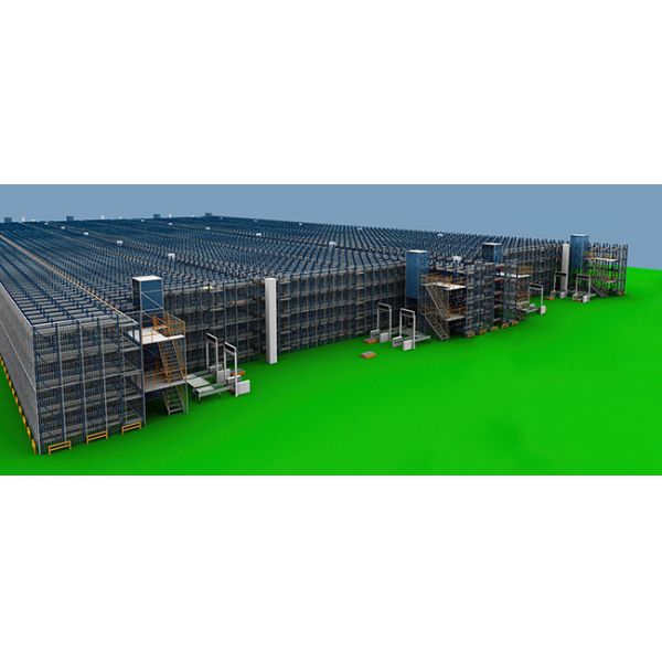 Four-Way Shuttle Pallet ASRS Cold Storage Warehouse Automatic Storage and Retrieval System Pallet Runner Racking