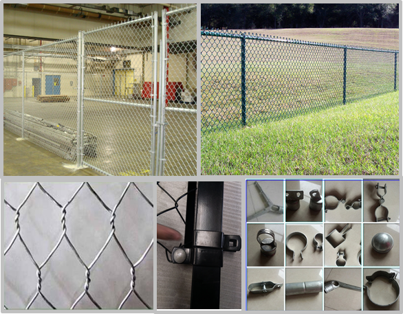 Environmental Galvanized Steel Wire Mesh , Chain Link Wire Fence Easy Maintain