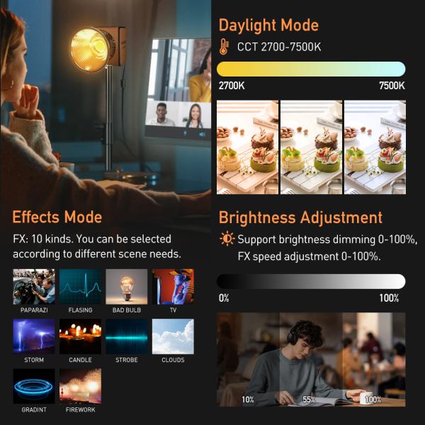 Handheld 150w live broadcast light with adjustable brightness. Mobile live broadcast fill light is suitable for outdoor shooting and live broadcast