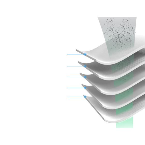 5 Layer Disposable Valved Foldable Face Mask KN95 0.5g