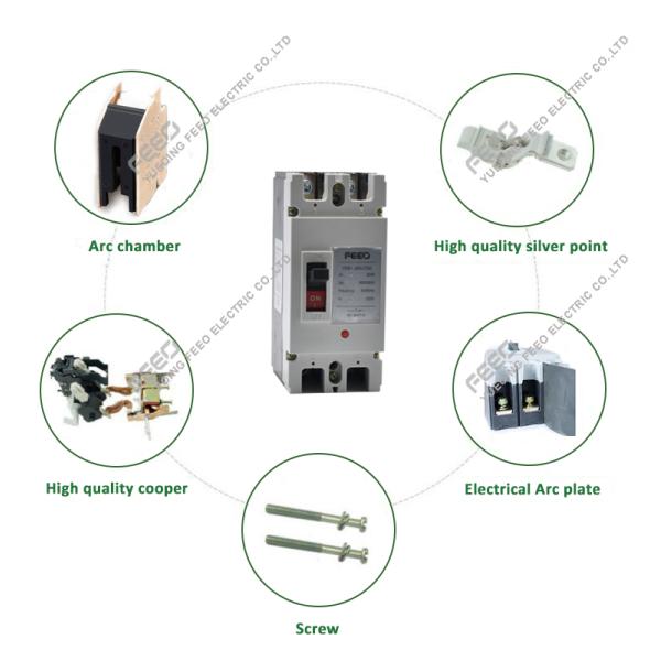 Over Current Protection AC400V 63A MCCB Circuit Breaker