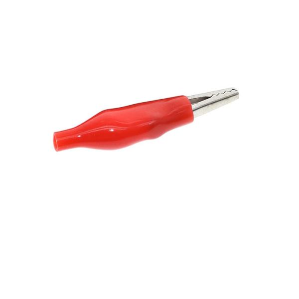 28MM Red Electronic Components Metal Alligator Clip With Plastic Boot Rated
