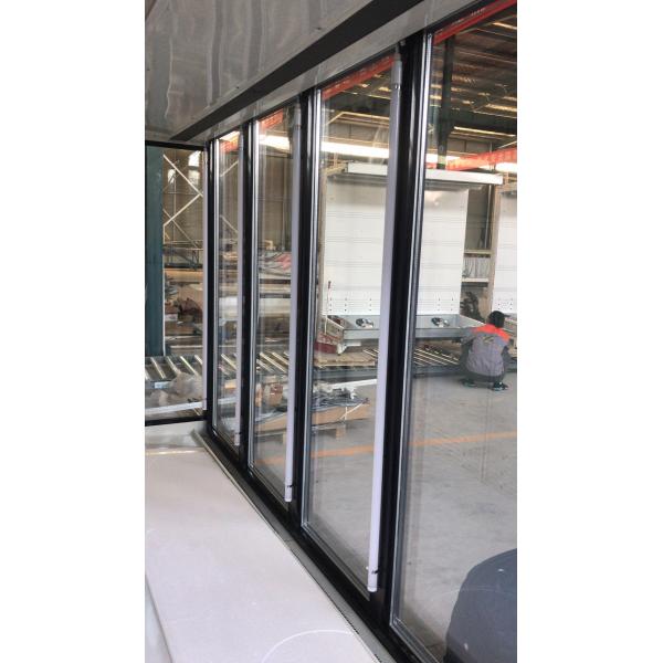 Glass Door Multideck Display Fridge Remote Sliding With Mutlideck Shelf