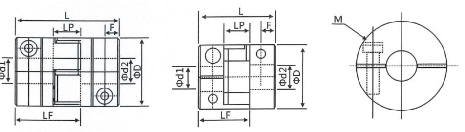 GFC Rigid Clamp Coupling Shaft Coupling Flexible Coupling
